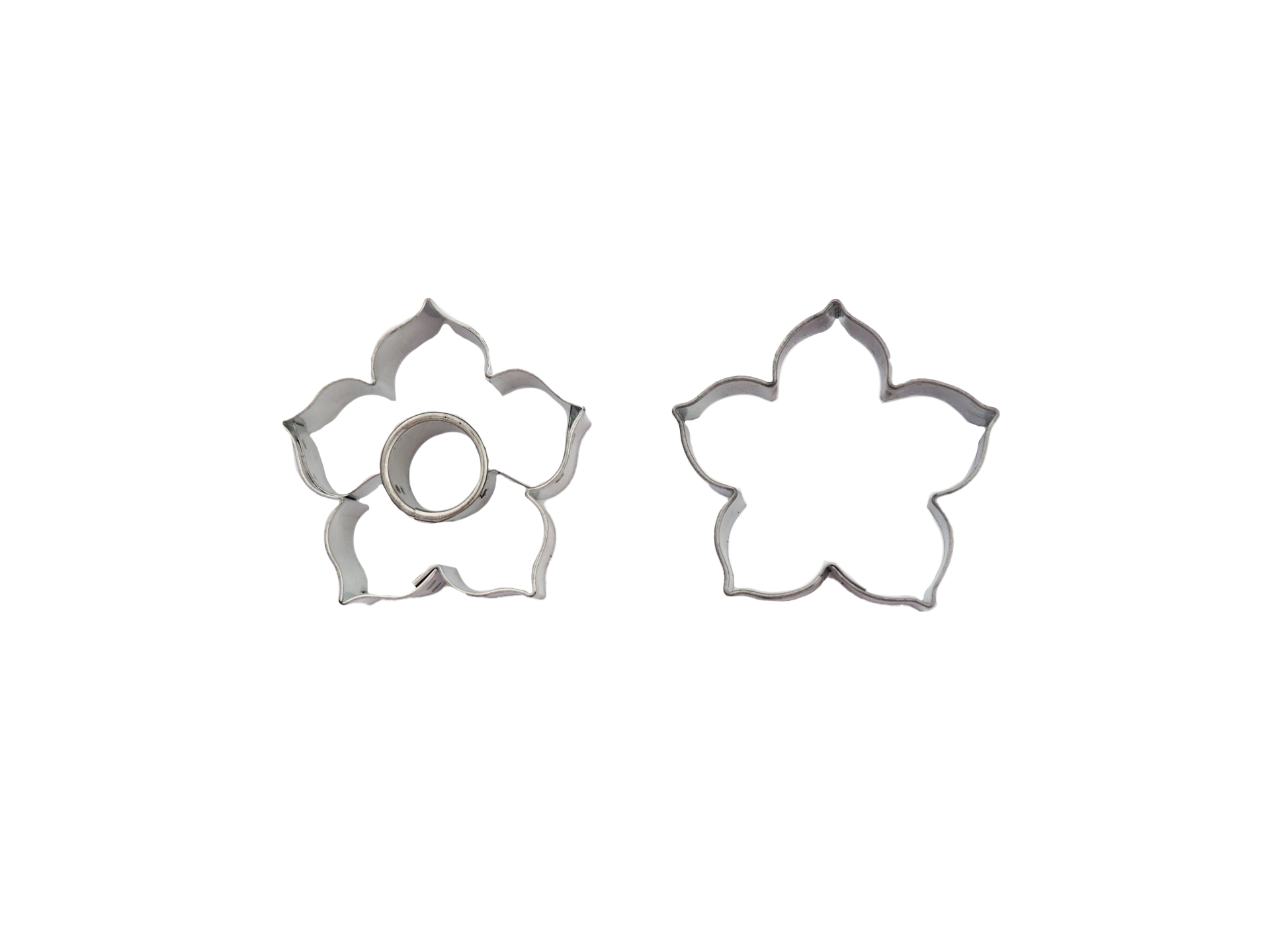 Linzer Ausstecher Lilie mit Kreis | 4,5 cm 2-teilig