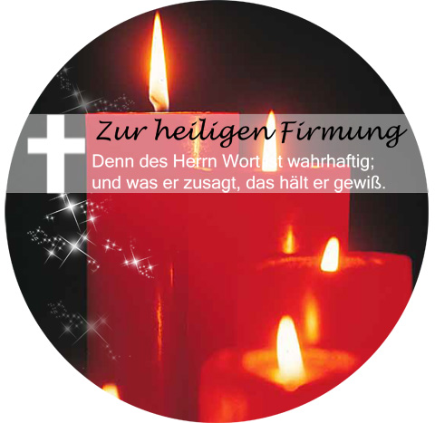 Tortenaufleger Firmung