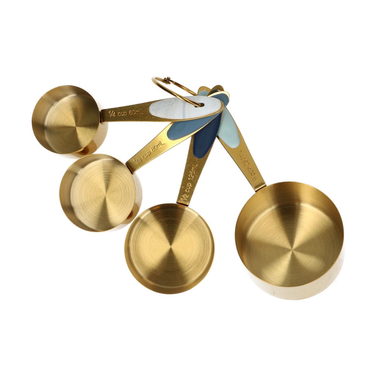 Wilton Gold Metall Messbecher 4 teilig