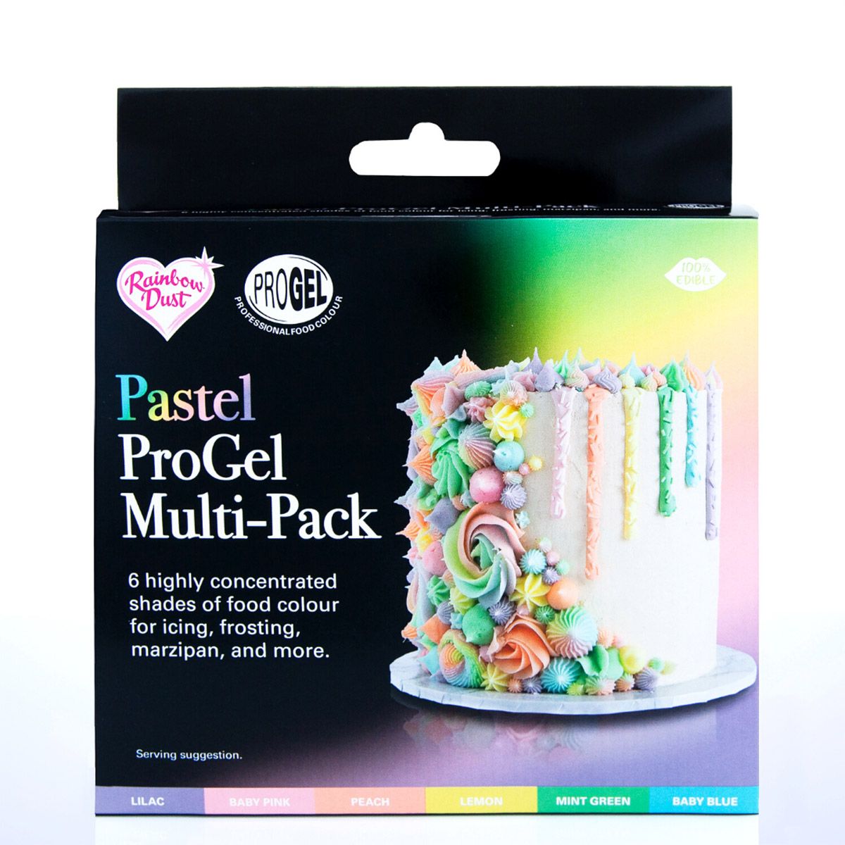 Gelfarben Multipack Pastel 6-teilig