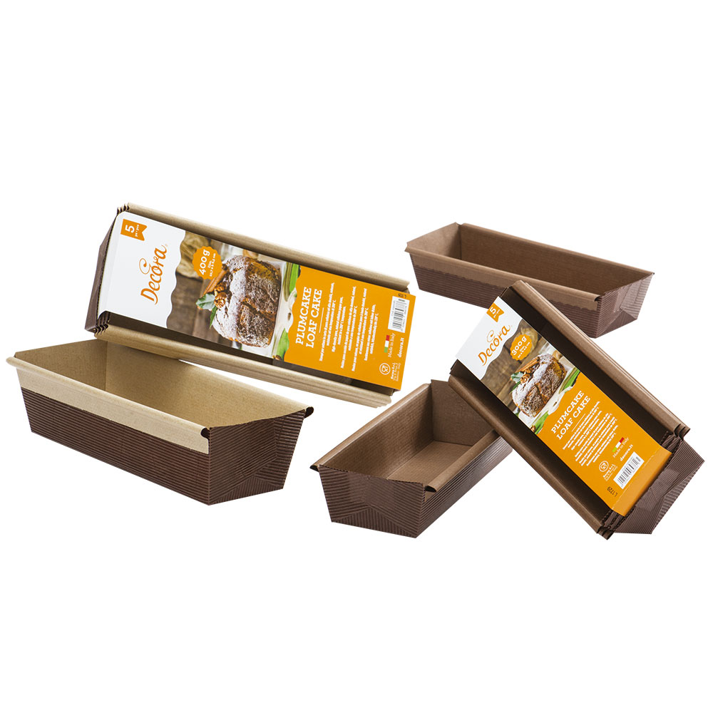 Papierbackformen weiß 5 Stück 400 g