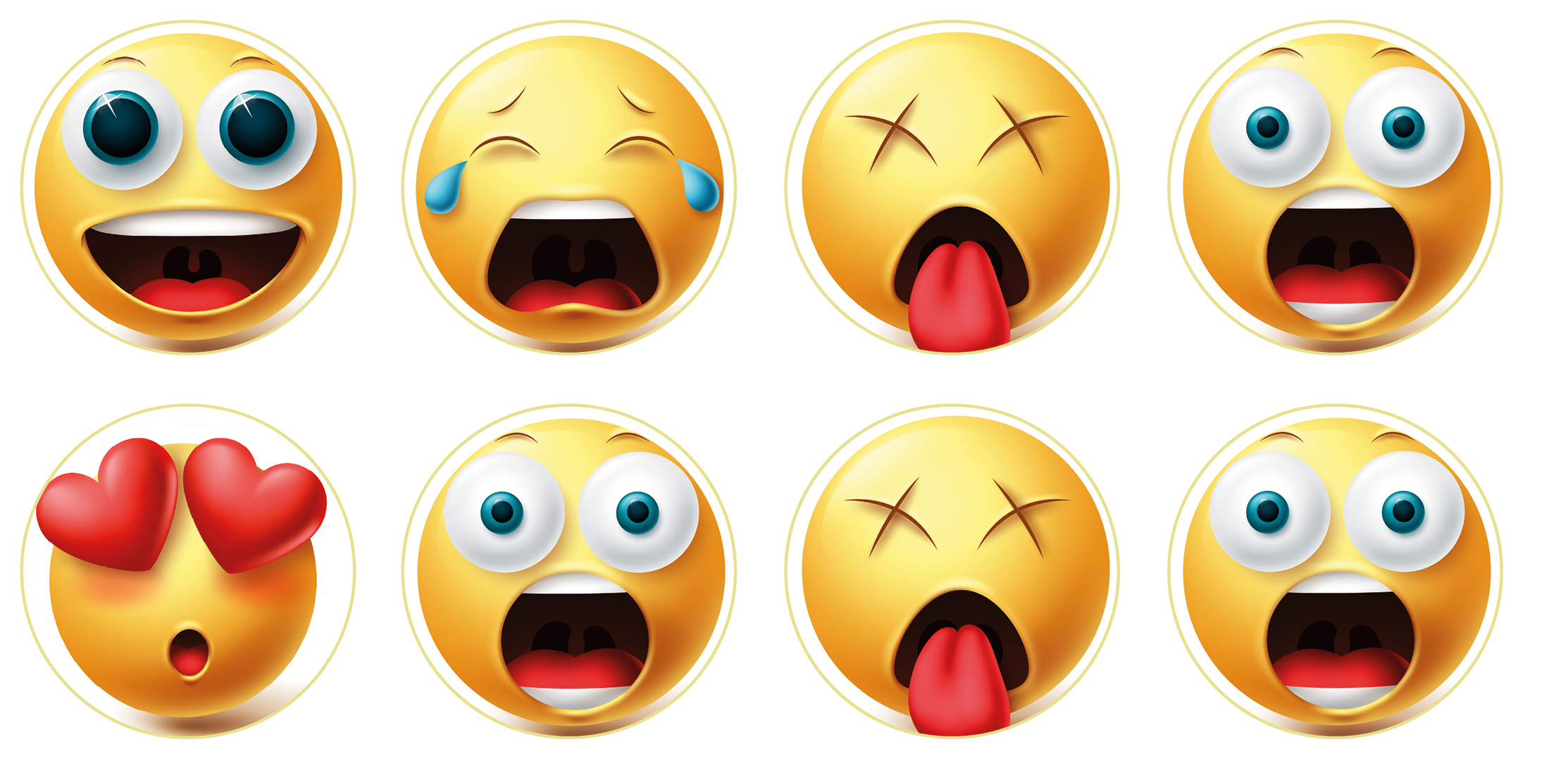 Muffinaufleger Smiley / Emoji  