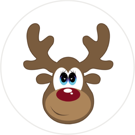 Muffinaufleger Rentierkopf