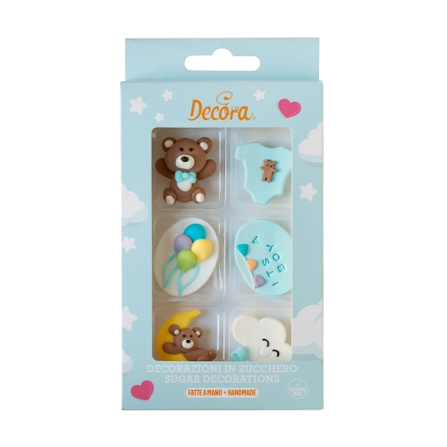 Zuckerdekoration Baby/Geburt Junge