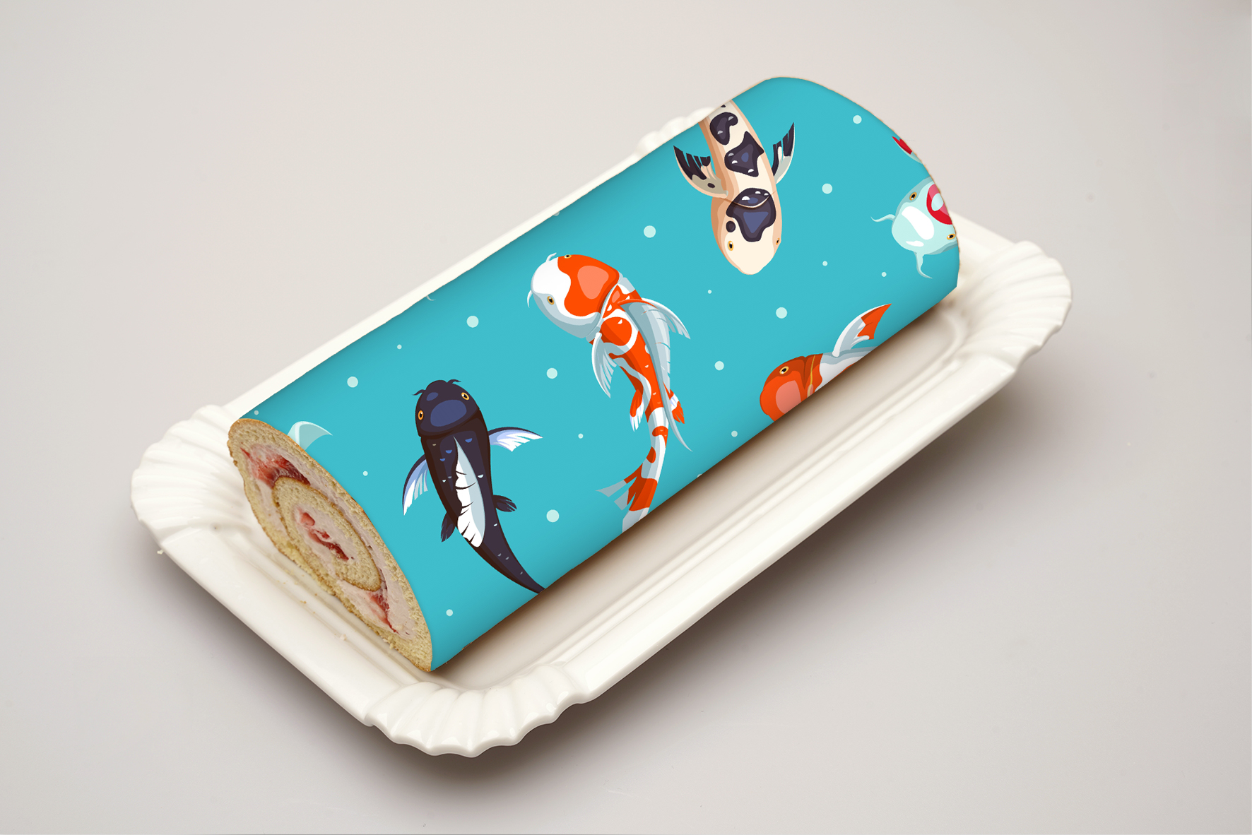 Rouladendekor Fische