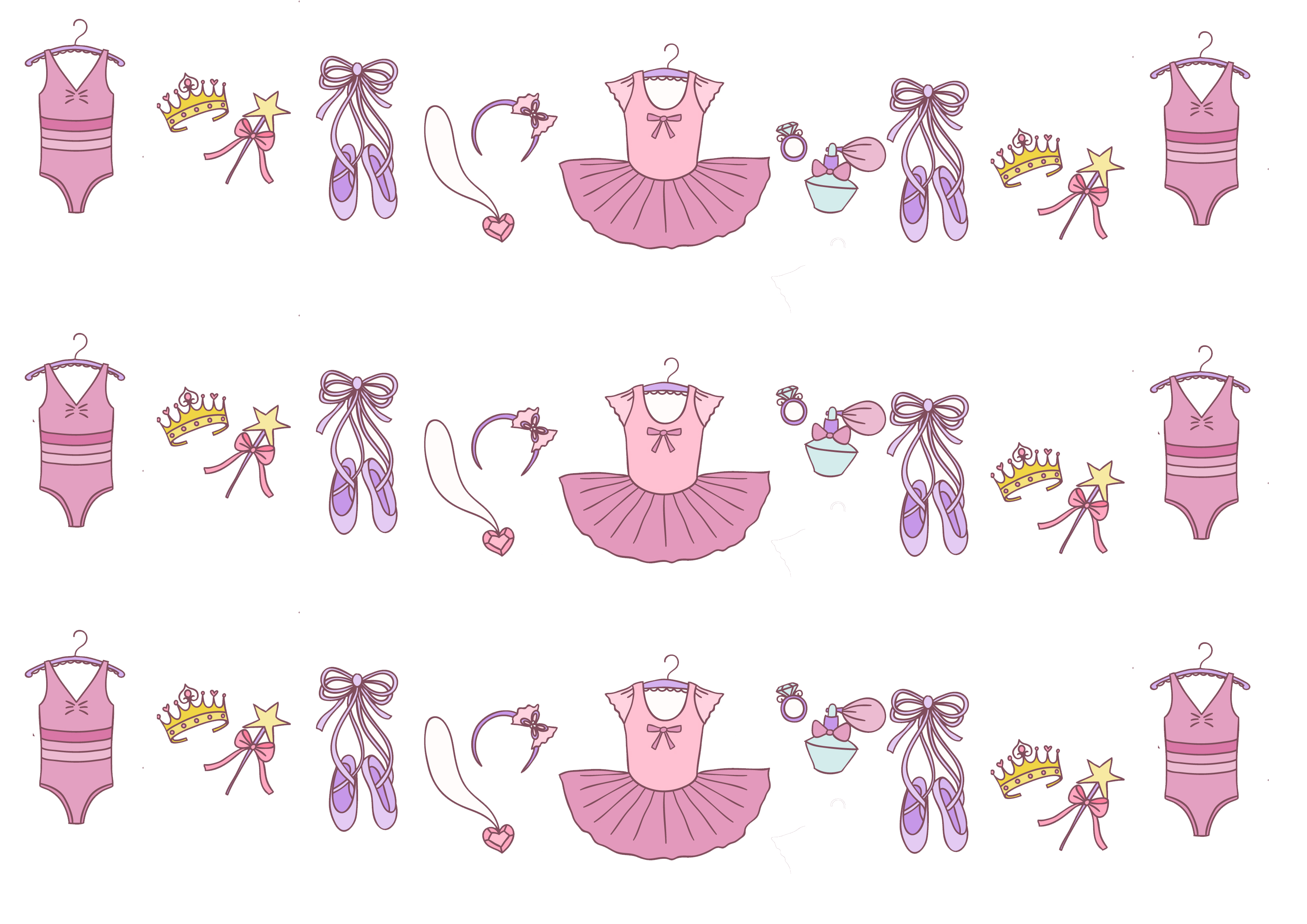 Wafer Paper bedruckt 2er Set - Ballerina