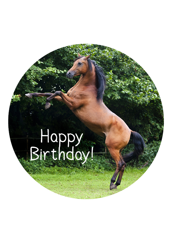 Tortenbild Pferd  Oblate 19 cm