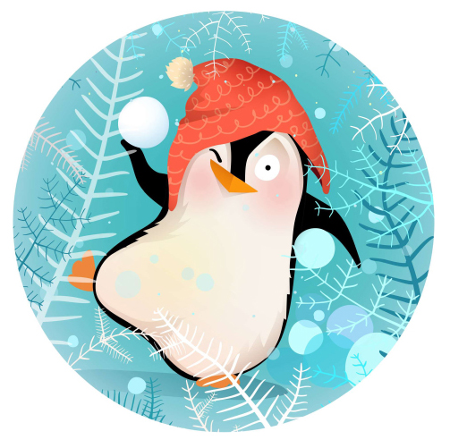 Muffinaufleger Pinguin