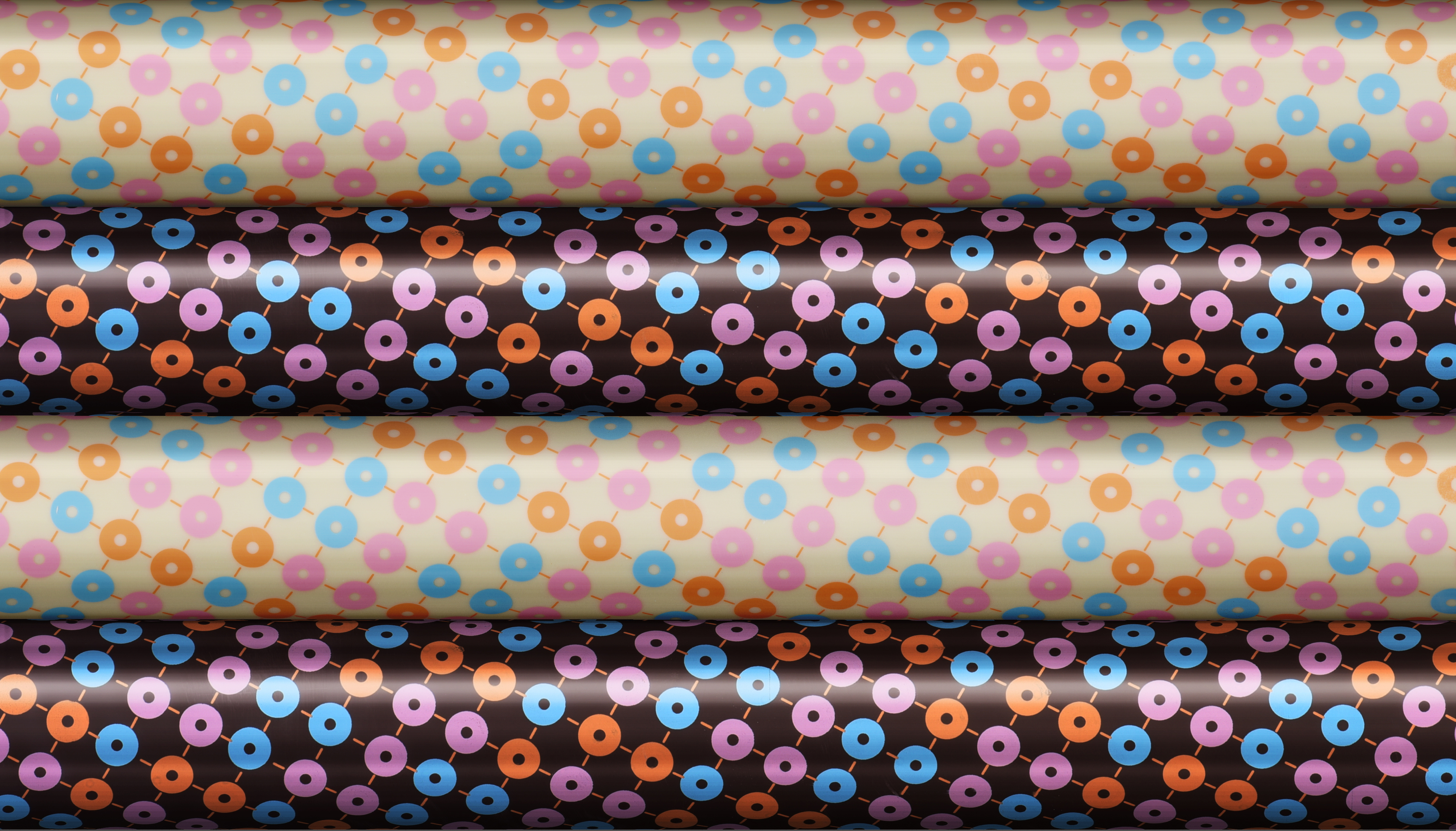 Schokoladen Transfer- Abziehfolie Muster 2 pastell