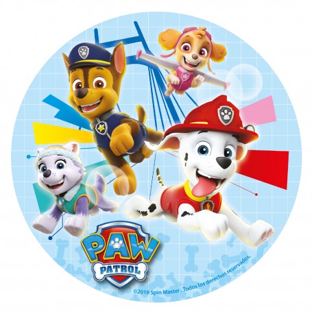 Paw Patrol Tortenbild Zucker Aufleger essbar 16 cm