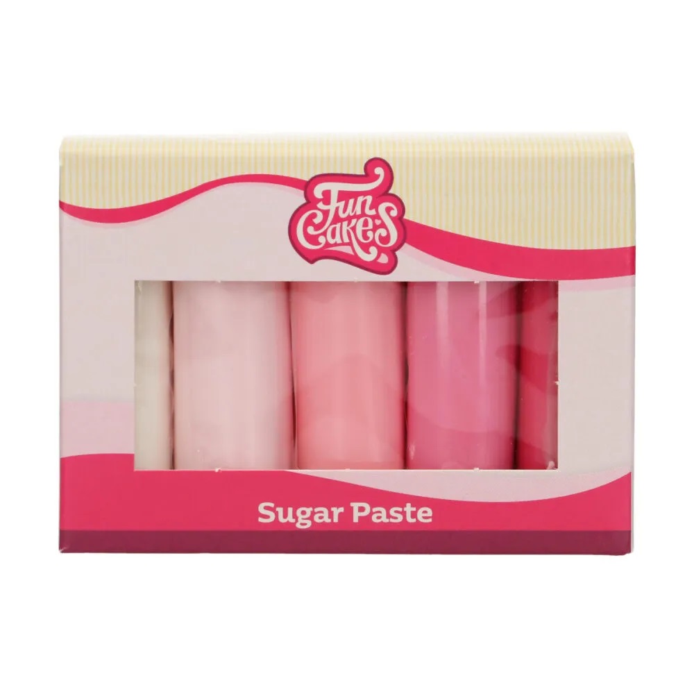 Rollfondant Multipack pink colours 5x100g