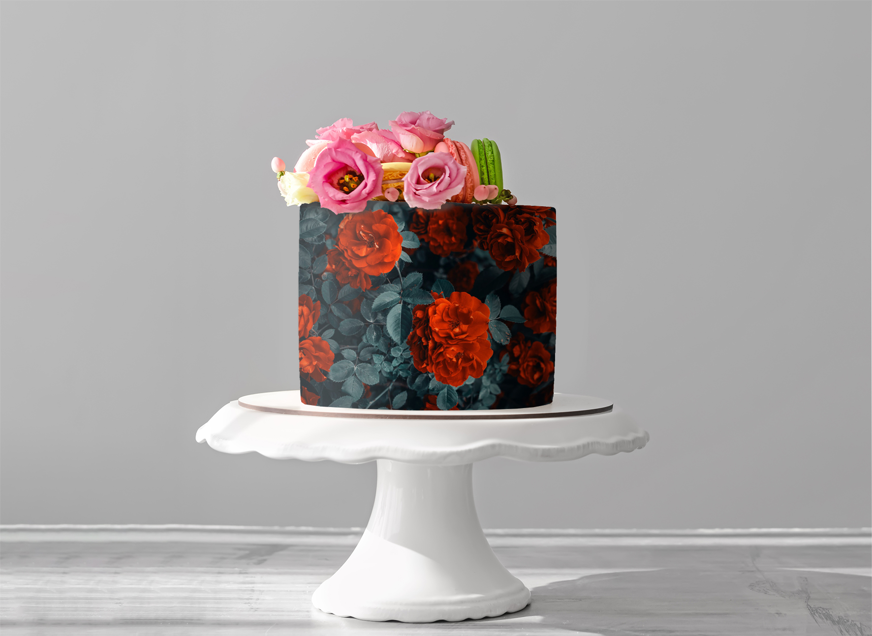 Deko Fondant Rosen rot