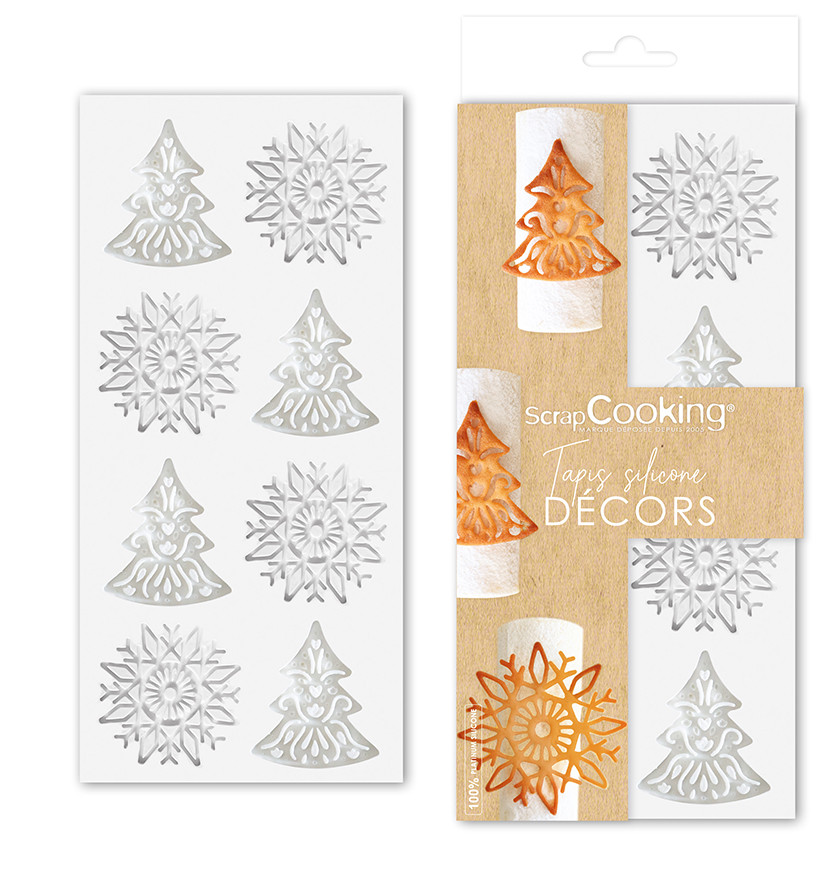 Hippenmatte Silikonform Weihnachten