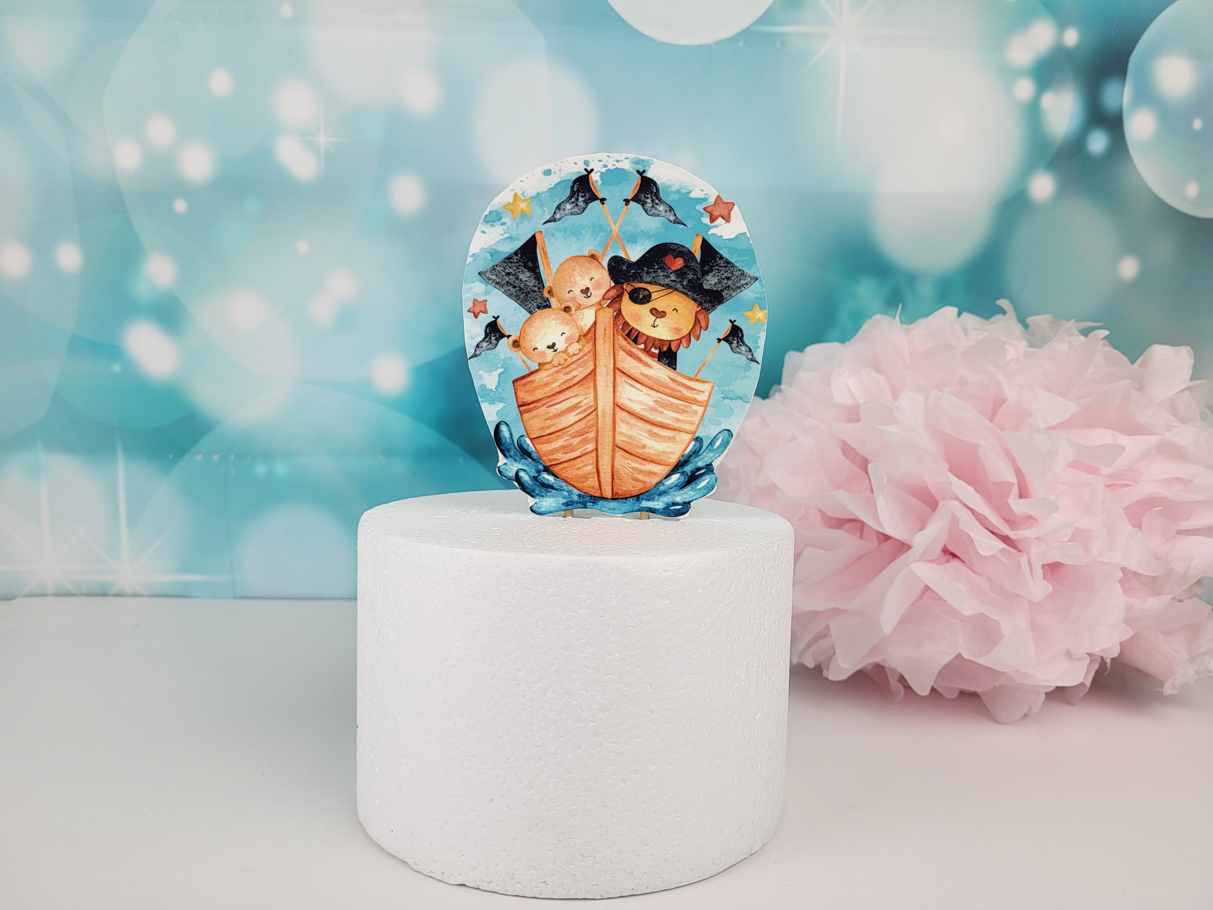 Cake Topper Piratenschiff