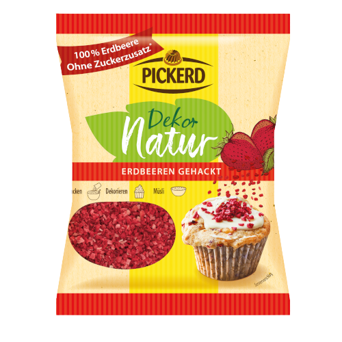 gefrier getrocknete Erdbeeren gehackt 15g