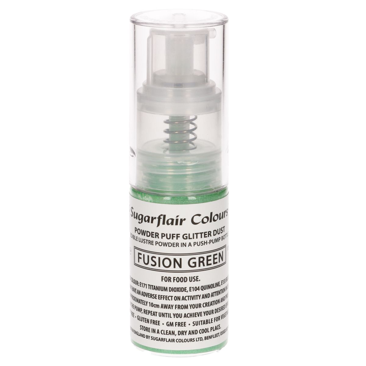 Sugarflair Pump Spray Glitter Dust - Fusion Green
