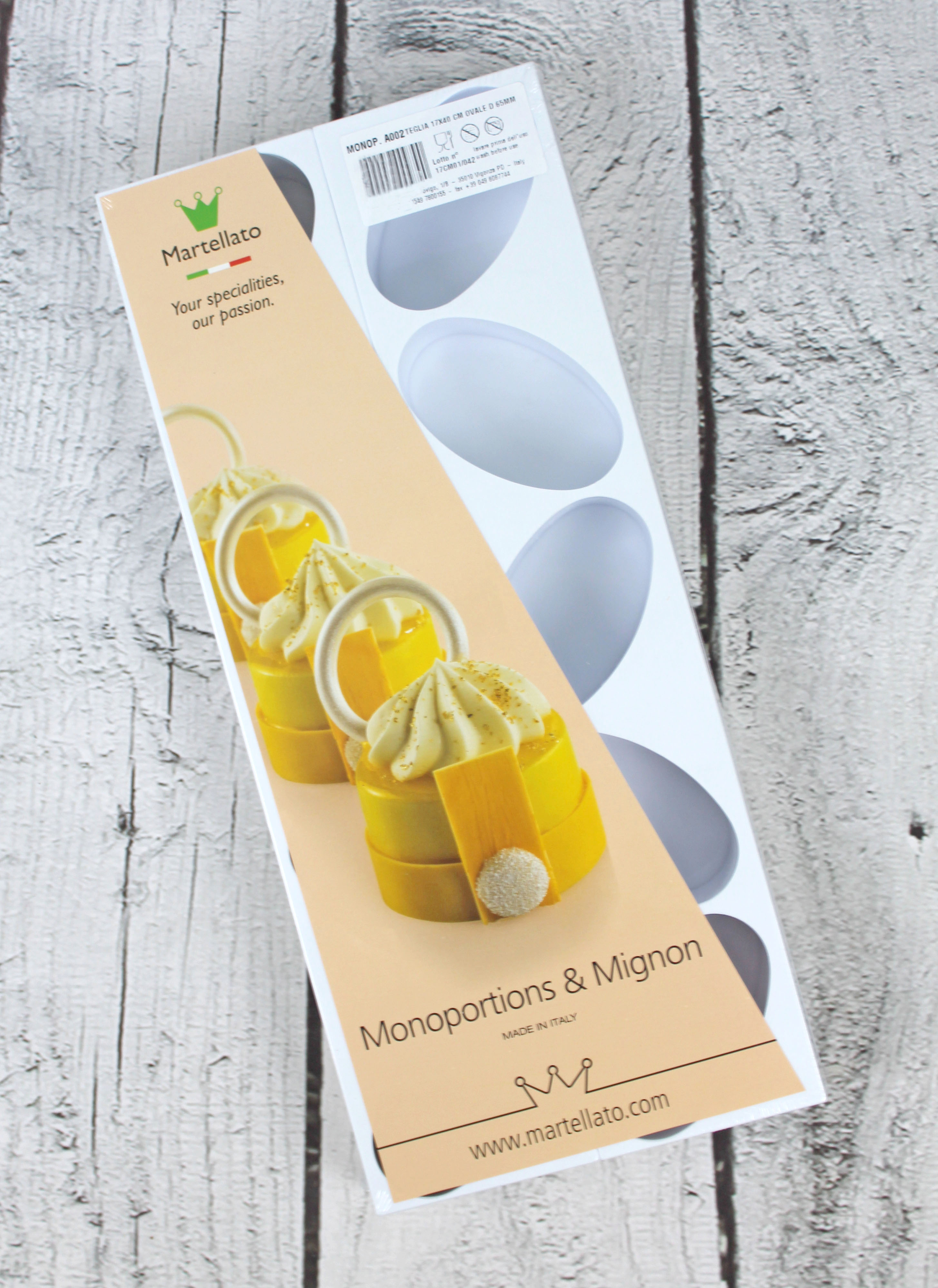 ZUM AUSLEIHEN Dessertform-Set Petit-Fours - Oval groß