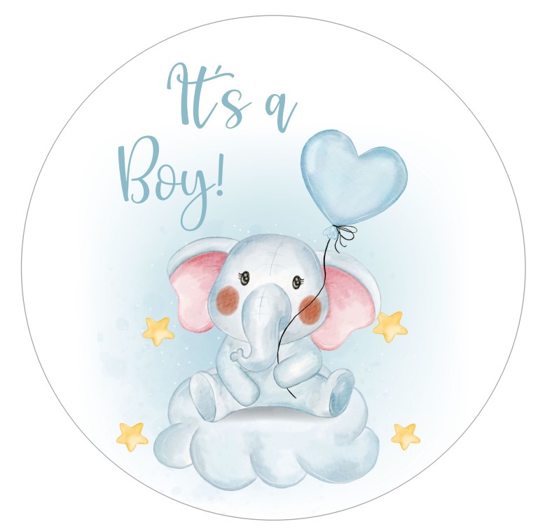 Tortenaufleger It´s a Boy Elefant