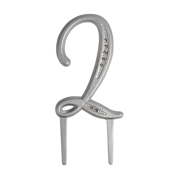 Cake Topper Zahl 2