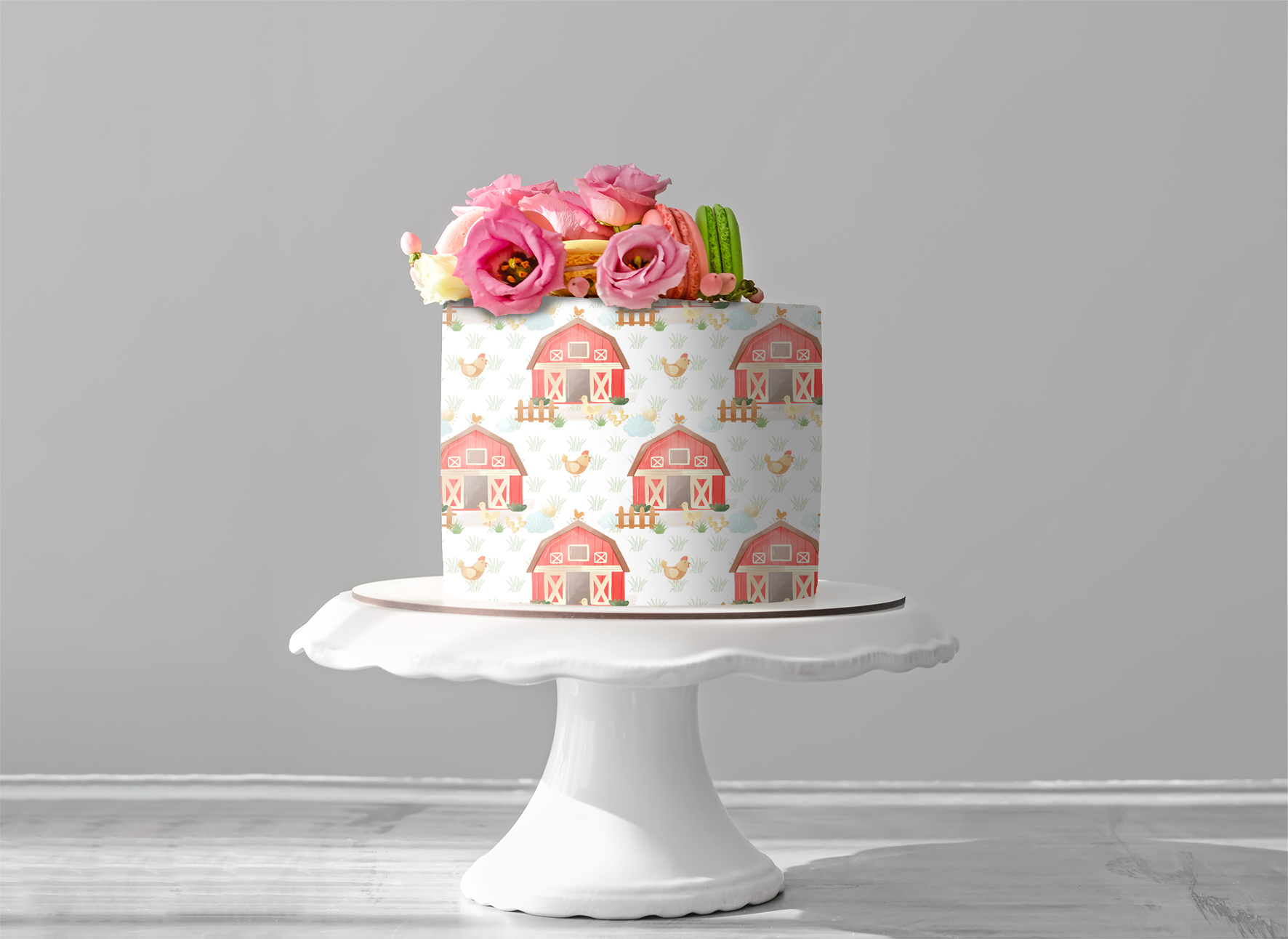 Deko Fondant Bauernhof 