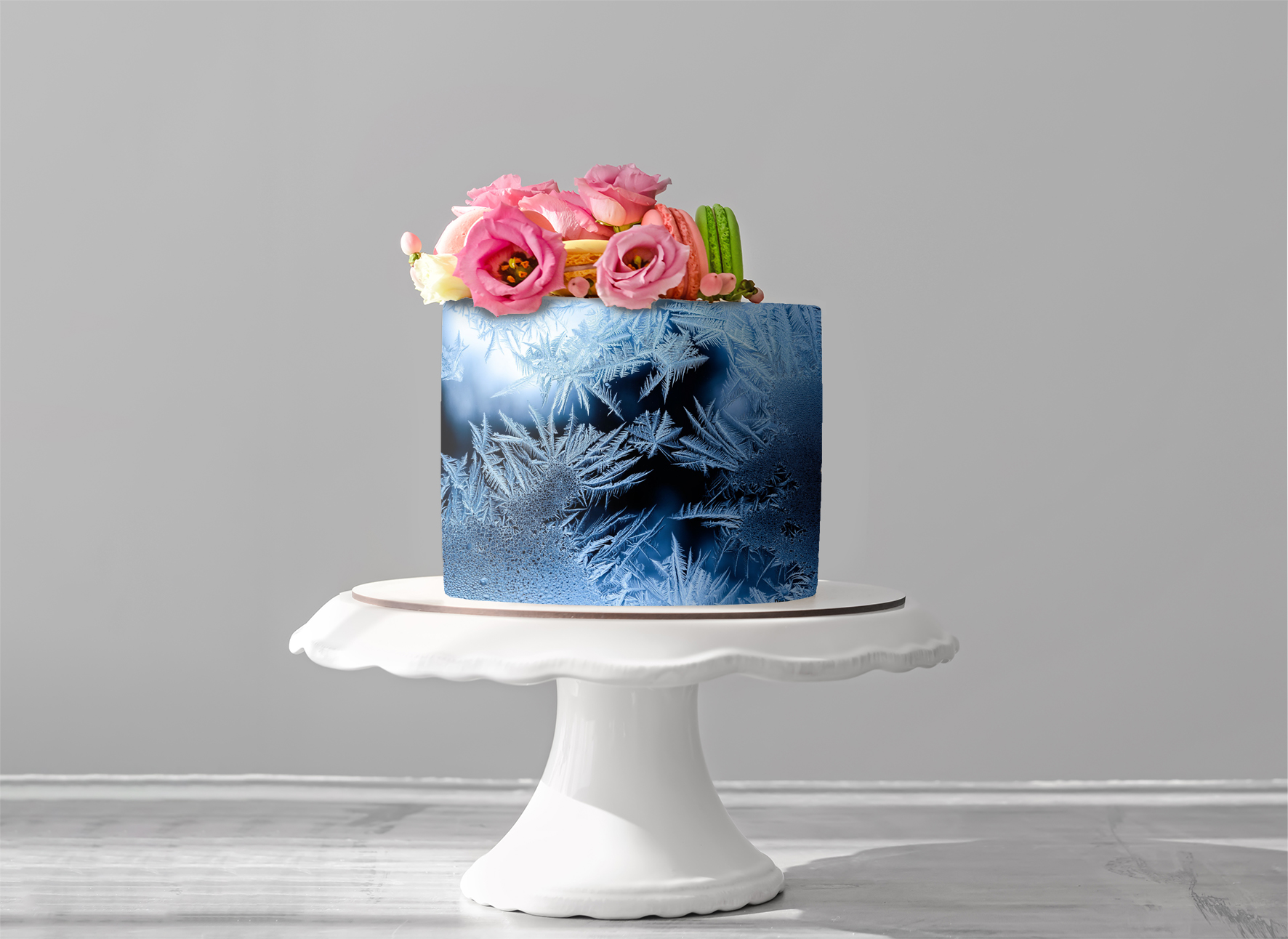 Deko Fondant Frozen Eiskristalle