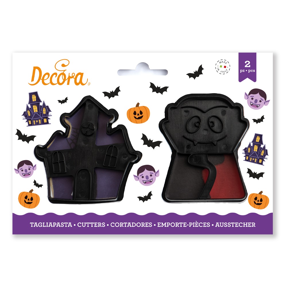 Ausstecher-Set Halloween Vampir und Spuckschloss 2er Set