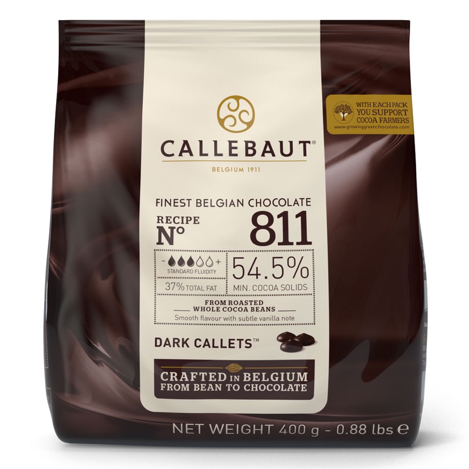 Callebaut Callets 400g dunkel 54,5 % Kakao